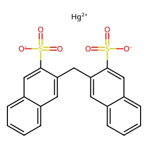 Mercuric dinaphthylmethane disulphonate structure