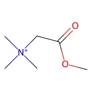 (2-methoxy-2-oxoethyl)-trimethylazanium structure