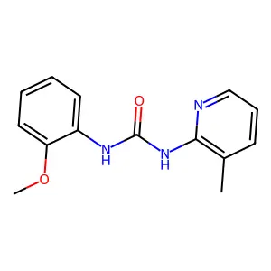 1-(2-methoxyphenyl)-3-(3-methylpyridin-2-yl)urea structure