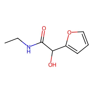 N-ethyl-2-(furan-2-yl)-2-hydroxyacetamide structure