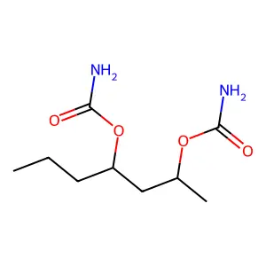 4-carbamoyloxyheptan-2-yl carbamate structure