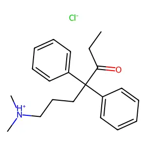7-Dimethylamino-4,4-diphenyl-3-heptanone hydrochloride structure