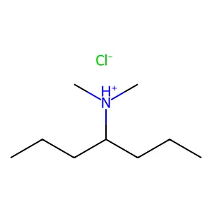 heptan-4-yl(dimethyl)azanium chloride structure