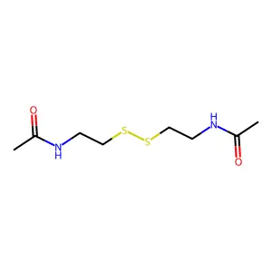 N,N'-(Dithiodiethylene)bisacetamide structure