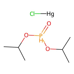 chloromercury2-propan-2-yloxyphosphonoyloxypropane structure
