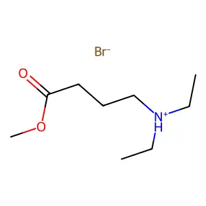 diethyl-(4-methoxy-4-oxobutyl)azanium bromide structure