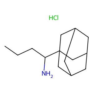 1-(1-adamantyl)butan-1-amine;hydrochloride structure