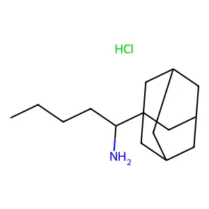 1-(1-adamantyl)pentan-1-amine;hydrochloride structure