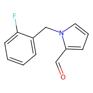 1-[(2-fluorophenyl)methyl]pyrrole-2-carbaldehyde structure
