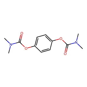 [4-(dimethylcarbamoyloxy)phenyl] N,N-dimethylcarbamate structure