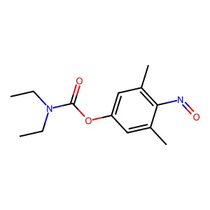 (3,5-dimethyl-4-nitrosophenyl) N,N-diethylcarbamate structure
