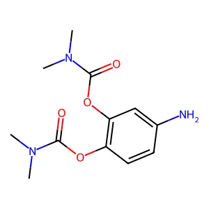 Dimethylcarbamic acid 4-amino-o-phenylene ester structure