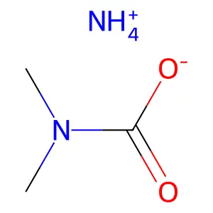 Ammonium dimethylcarbamate structure