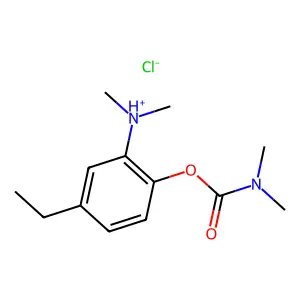 [2-(dimethylcarbamoyloxy)-5-ethylphenyl]-dimethylazanium chloride structure