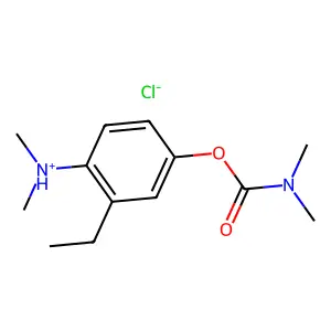 [4-(dimethylcarbamoyloxy)-2-ethylphenyl]-dimethylazanium chloride structure