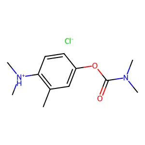 [4-(dimethylcarbamoyloxy)-2-methylphenyl]-dimethylazanium chloride structure