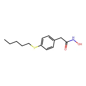 (p-Pentylthio)phenylacetohydroxamic acid structure