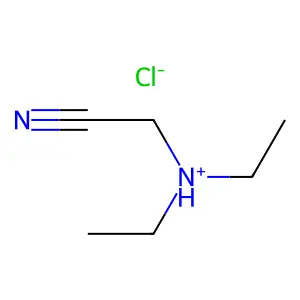 cyanomethyl(diethyl)azanium chloride structure