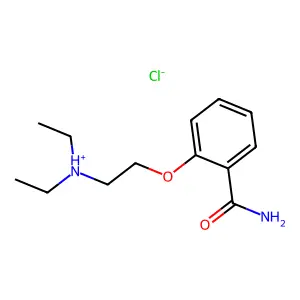 o-(beta-Diethylamino)ethoxybenzamide hydrochloride structure