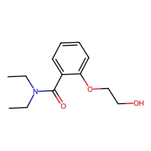 N,N-diethyl-2-(2-hydroxyethoxy)benzamide structure