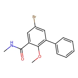 Compound C15H14BrNO2 structure