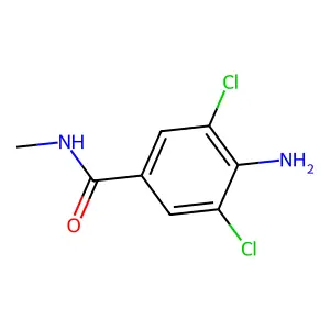 4-amino-3,5-dichloro-N-methylbenzamide structure
