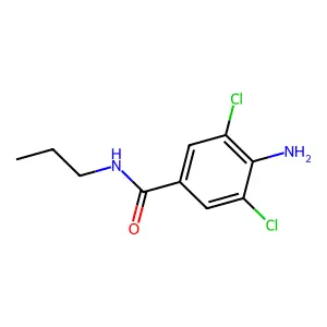 4-amino-3,5-dichloro-N-propylbenzamide structure