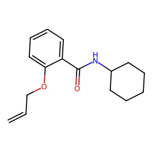 N-cyclohexyl-2-prop-2-enoxybenzamide structure