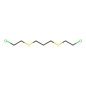 1,3-Bis(2-chloroethylthio)propane structure