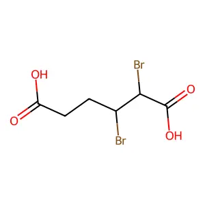 Compound C6H8Br2O4 structure