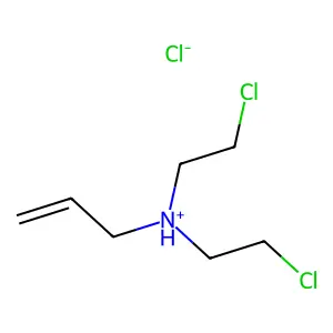 ALLYLAMINE, N,N-BIS(2-CHLOROETHYL)-, HYDROCHLORIDE structure
