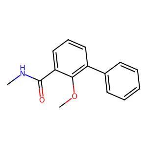 2-Methoxy-N-methyl-3-phenylbenzamide structure