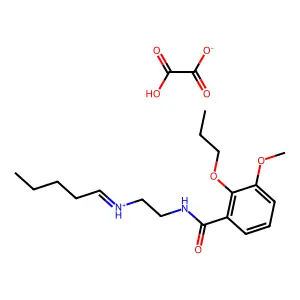 N-(2-Pentylideneaminoethyl)-2-propoxy-3-methoxybenzamide oxalate structure