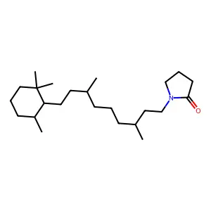1-[3,7-dimethyl-9-(2,2,6-trimethylcyclohexyl)nonyl]pyrrolidin-2-one structure