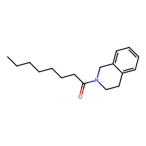 1-(3,4-dihydro-1H-isoquinolin-2-yl)octan-1-one structure
