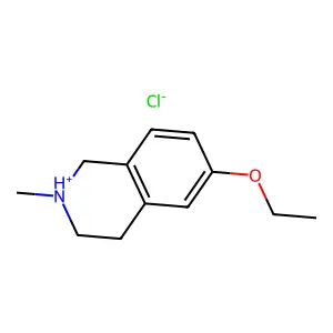 Isoquinoline, 1,2,3,4-tetrahydro-6-ethoxy-2-methyl-, hydrochloride structure
