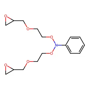 N,N-bis[2-(oxiran-2-ylmethoxy)ethoxy]aniline structure