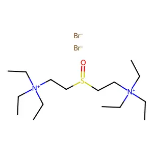 AMMONIUM, SULFINYLDIETHYLENEBIS(TRIETHYL-, DIBROMIDE structure