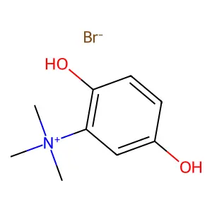 (2,5-dihydroxyphenyl)-trimethylazanium bromide structure