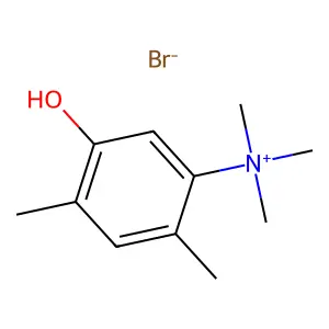 (5-hydroxy-2,4-dimethylphenyl)-trimethylazanium bromide structure