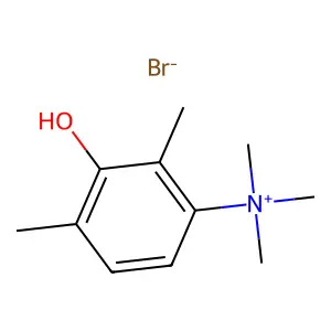 (3-hydroxy-2,4-dimethylphenyl)-trimethylazanium bromide structure