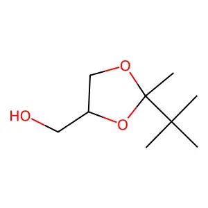 (2-tert-butyl-2-methyl-1,3-dioxolan-4-yl)methanol structure