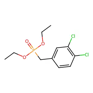 1,2-dichloro-4-(diethoxyphosphorylmethyl)benzene structure