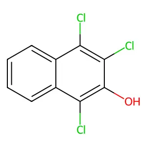 Trichloro-beta-naphthol structure