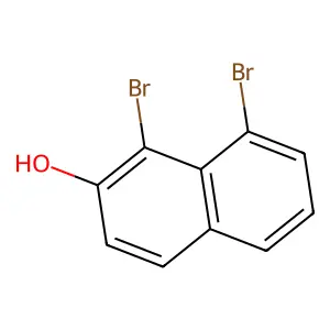 Compound C10H6Br2O structure