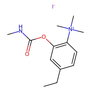 Carbamic acid, methyl-, (2-ethyl-5-(trimethylammonio)phenyl) ester, iodide structure