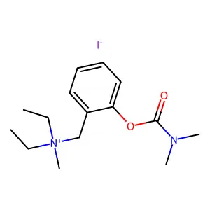[2-(dimethylcarbamoyloxy)phenyl]methyl-diethyl-methylazanium iodide structure