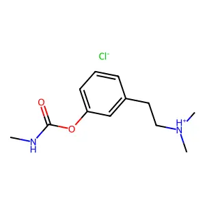 CARBAMIC ACID, METHYL-, 3-(2-(DIMETHYLAMINO)ETHYL)PHENYL ESTER, HYDROCHLORIDE structure
