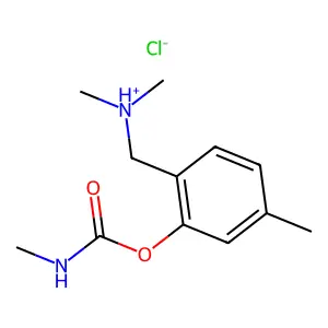 Carbamic acid, methyl-, (alpha-(dimethylamino)-5-methyl)-o-tolyl ester, hydrochloride structure