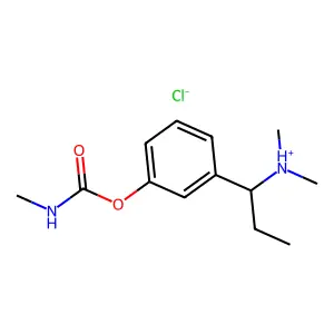 CARBAMIC ACID, METHYL-, 3-(1-(DIMETHYLAMINO)PROPYL)PHENYL ESTER, HYDROCHLORIDE structure